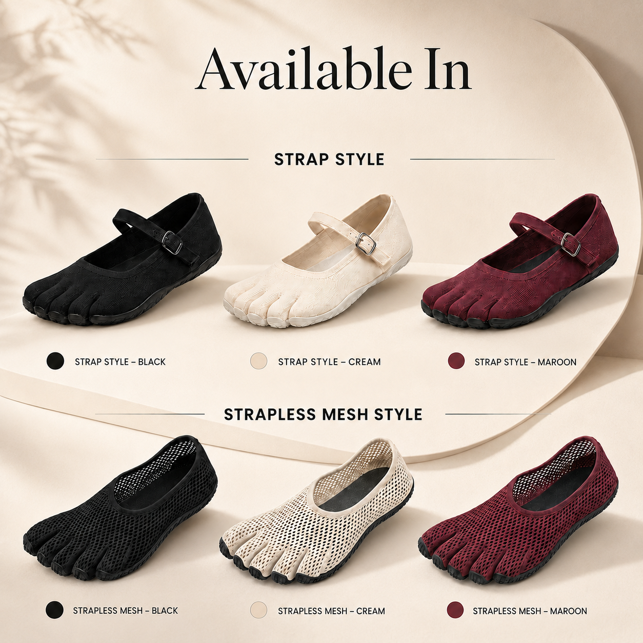 Bare Barre Split-Toe Ballet Flats