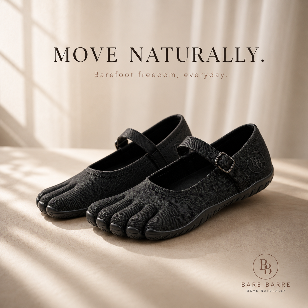 Bare Barre Split-Toe Ballet Flats